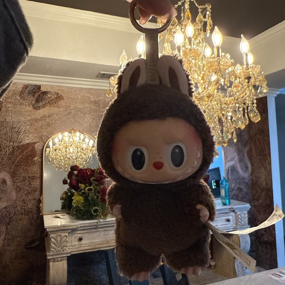 Cute Brown Plush Bear Keychain